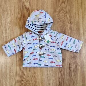 NEW Baby Boden Race Car Print Toggle Jacket